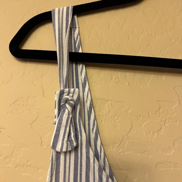 Xhilaration Periwinkle Blue & White Striped Romper - Picture 6 of 13